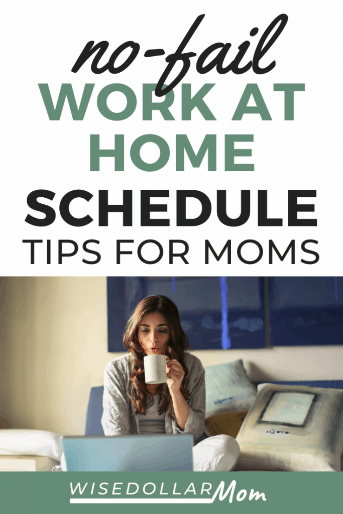 Wondering how to create a work at home mom schedule? Juggling a work from home routine can be stressful. The demands of kids and home life can easily push your business to the side. But with a few simple tweaks, you can create a work from home schedule that allows both your family and your business to thrive! Keep reading for these no-fail tips for a better work from home mom schedule!