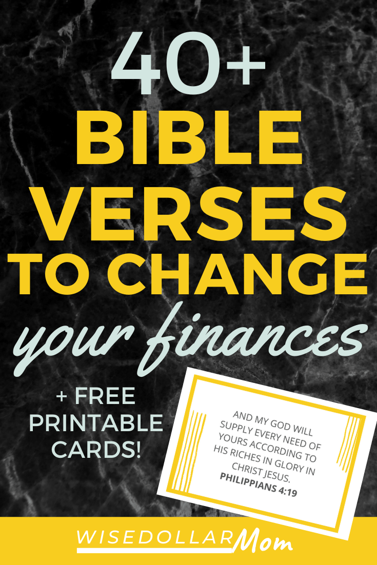 scripture about finances