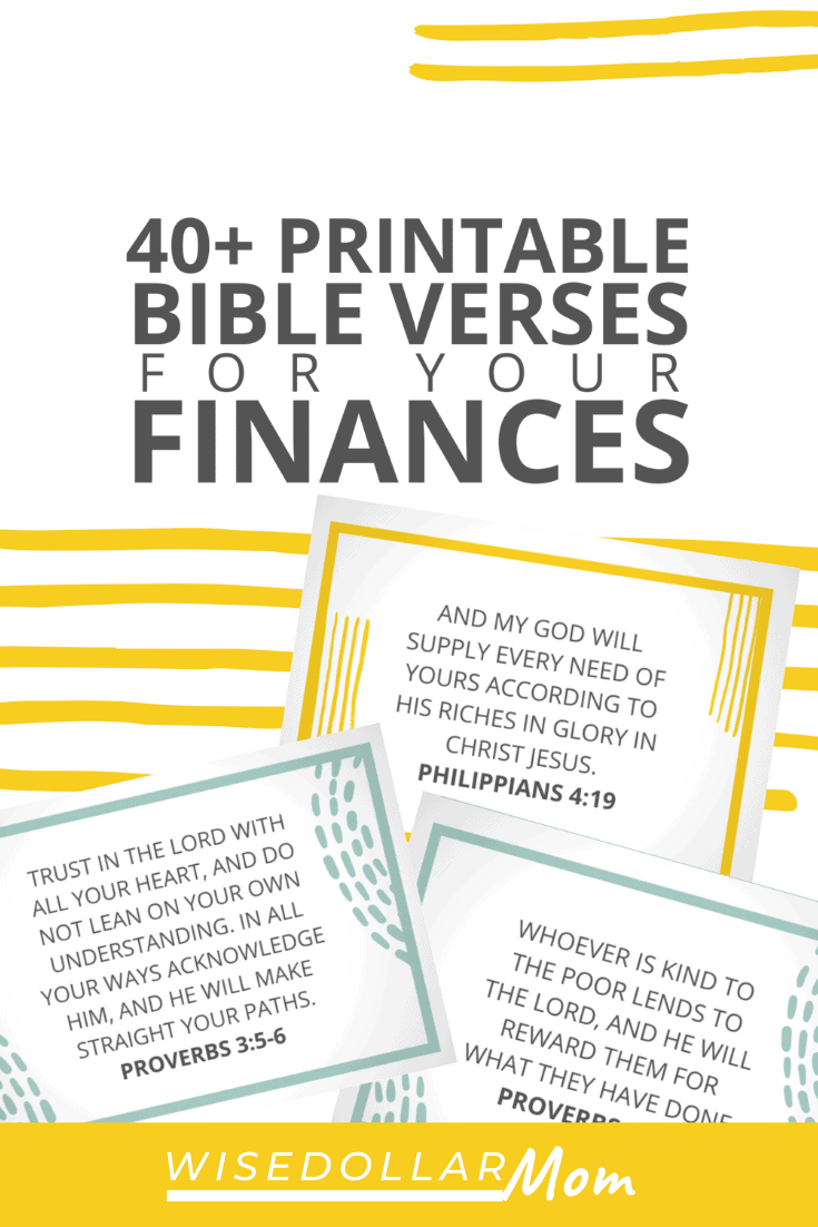 scriptures on finances wants